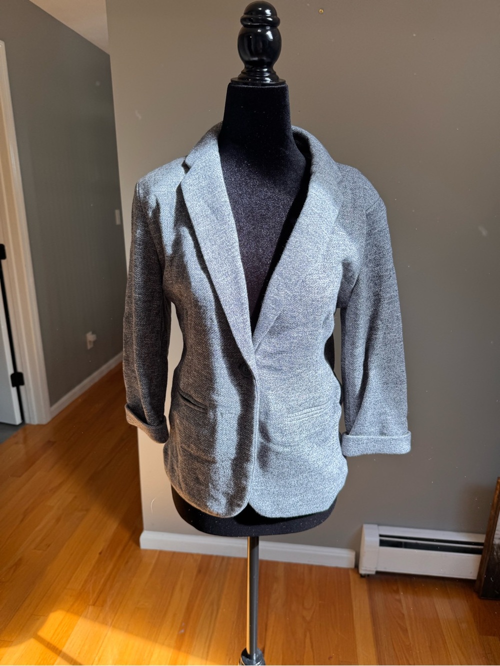 LC Lauren Conrad Gray Knit Blazer Jacket